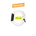 thumbnail image 5 of Zodaca Silicone Watch Band Compatible with Fitbit Charge 3, Charge 3 SE (Small), and Charge 4, Fitness Tracker Replacement Bands, White, 5 of 5