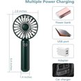 thumbnail image 4 of Mini Handheld Fan, Portable USB Rechargeable Fan, Battery Operated Small Pocket Fan, 3 Speeds Adjustable, for Home Office Indoor Outdoor Travelling, D, 4 of 4