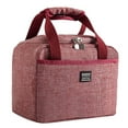 thumbnail image 1 of Xihbxyly Bolsa Térmica para Almuerzo, para Almacenar Alimentos, Diseño de Enfriador Suave, Exterior Resistente Al Agua, Ideal para El Trabajo, Picnic, Playa o Gimnasio, Tamaño Compacto de 24 X 14 X 1, 1 of 2