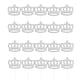 thumbnail image 4 of de 20 Piezas Brillante Príncipe Princesa Cupcake Toppers DIY Cóctel de Selecciones Decoración de Plata Macarena Primeros de la torta del cumpleaños de la corona, 4 of 8