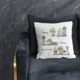thumbnail image 3 of Home is Where My Plants are Throw Pillow Cover 18x18 Inch Watercolor Boho Potted Green Plant Decor for Home Bedroom Living Room,Gifts for Plant Lovers, 3 of 4