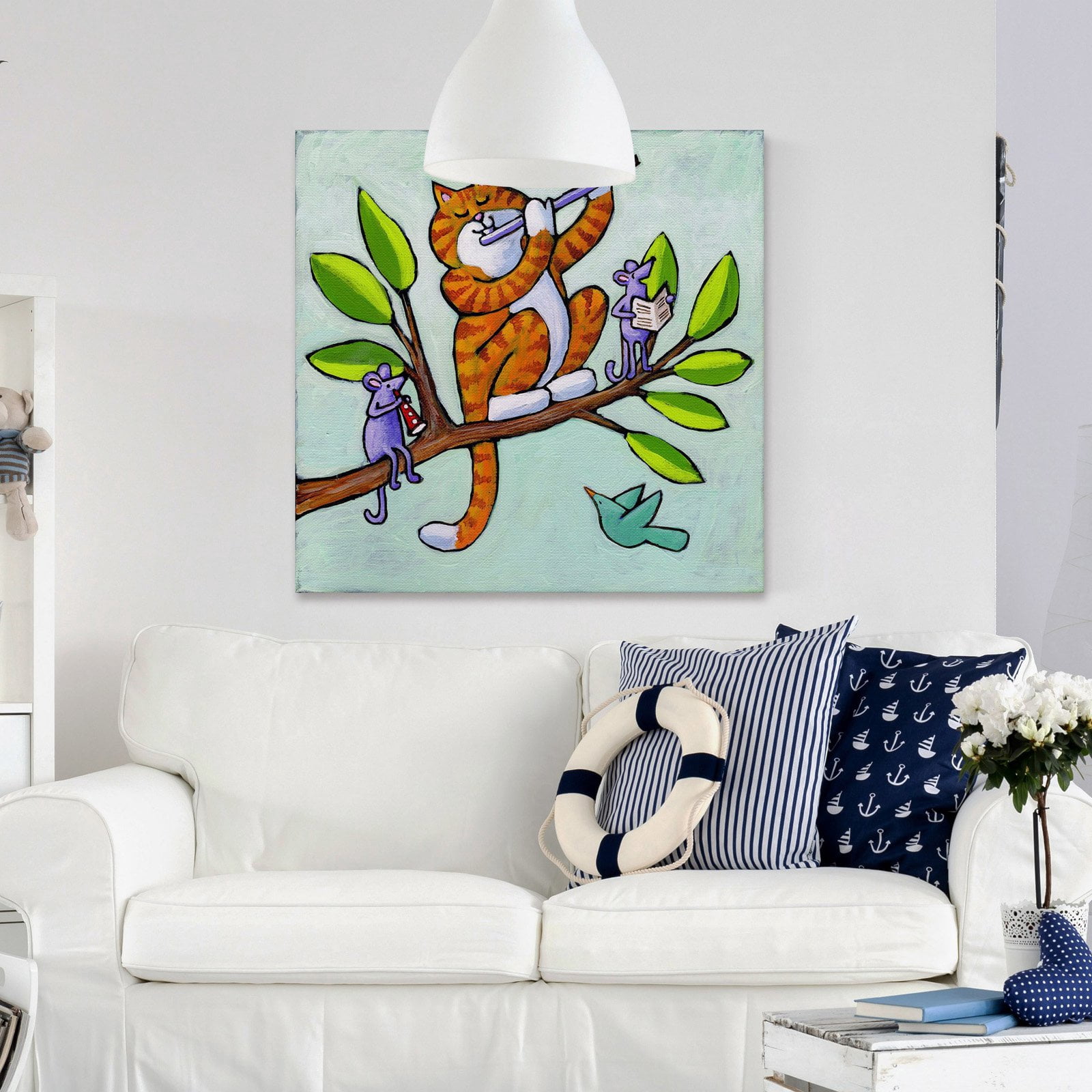 Marmont Hill Out on a Musical Limb Print on Wrapped Canvas