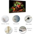 thumbnail image 2 of ZHONGYUTONG Kitchen Wall Art Colorful Vegetables Picture Various Fresh Fruits Canvas Prints for Kitchen Restaurant Dining Room Decor Framed (16.00" x 24.00"), 2 of 6