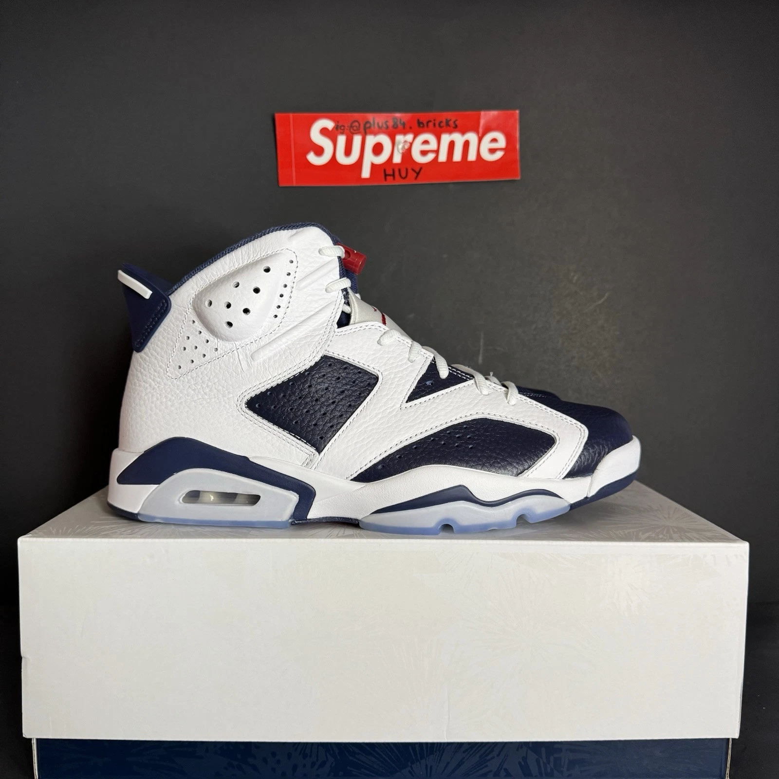 NIKE AIR JORDAN 6 RETRO OLYMPIC MIDNIGHT NAVY_WHITE/RED CT8529-164