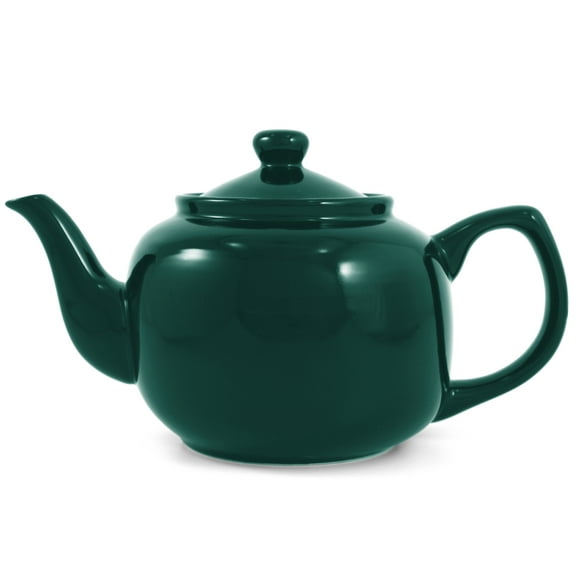 Green Classic 6 Cup Ceramic Teapot