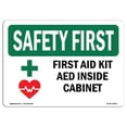 thumbnail image 1 of SignMission OS-SF-A-1218-L-10622 Panneau de Sécurité OSHA 12 x 18 Po - Kit de Premiers Secours Intérieur avec Symbole, 1 of 1