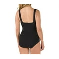 thumbnail image 2 of Women's Speedo 7234015 Endurance+ Shirred Tank One Piece Swimsuit (Black 18), 2 of 2