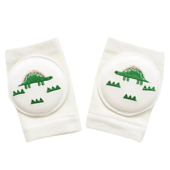 Gpaecead Cute Baby Knee Pads for Crawling Breathable Elastic Cotton Crawling Knee Pads Unisex Toddler Baby Knee Protector White 03