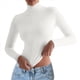 thumbnail image 2 of Camisetas Básicas para Mujer, Tops Cortos Ajustados para Salir, Lindas Camisetas de Cuello Alto para Adolescentes, Ropa de Larga Y2K S, 2 of 9
