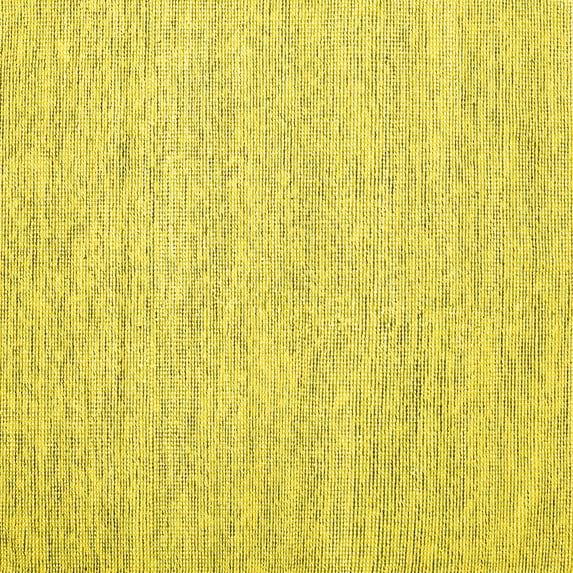 Ahgly Company Indoor Square Abstract Yellow Contemporary Area Rugs, 6' Square