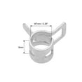 thumbnail image 3 of Uxcell 7mm Silver Tone Steel Band Spring Clamp for Fuel Line Silicone Hose 20 Pack, 3 of 5