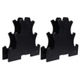 thumbnail image 1 of Shisuyan 2pcs 3-Tier Dumbbell Storage Rack Plastic Tree Stand Dumbbell Holder (Black), 1 of 9