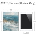thumbnail image 2 of 4Pcs 4 Styles Ocean Canvas Wall Art Beach Wall Prints 7.9" x 9.8" Cloth Boho Blue Sea Sunset Poster Picture Painting Walls Arts Decoration Print DIY, 2 of 9