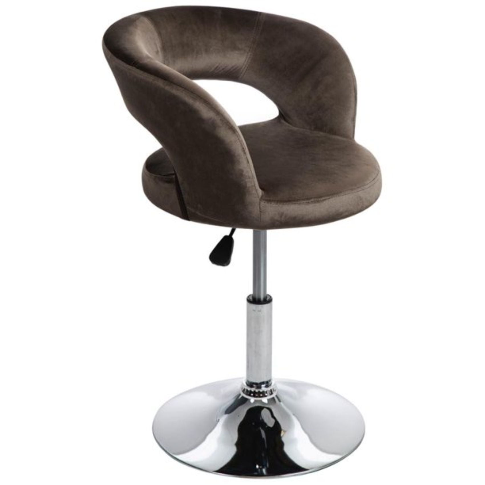 Impressions Vanity Giselle Contemporary Swivel Vanity Chair Makeup Vanity Desk Chair Soot Velvet Walmart
