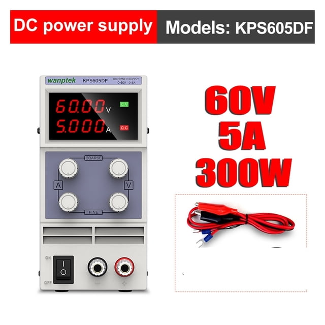 DC Power Supply Adjustable Regulated Switching Power Supply Led Variable Bench Source 60V 5A DIY ,Excellent Compatibility