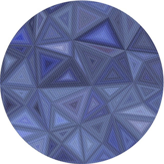 Ahgly Company Tapis d'Intérieur Lavables en Machine, Ronds, Transitionnels, Bleu Ardoise, Violet Foncé, Ronds de 6 Pi