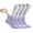 Lilac, variant on Diabetic Socks Women Loose Diabetic Ankle Socks Bamboo Socks For Womens Seamless Toe and Non-binding Top, 4 Pairs Diabetics Neuropathy Socks For Women (Lilac, Medium)