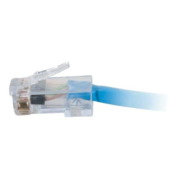 C2G-35ft Cat6 Non-Booted Network Patch Cable (Plenum-Rated) - Blue - Category 6 for Network Device - RJ-45 Male - RJ-45 Male - Plenum-Rated - 35ft - Blue