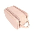 thumbnail image 1 of Bolsa de maquillaje portátil, bolsa de lavado con cremallera, bolsa de cosméticos de viaje resistente al desgaste, bolsa de viaje para viaje de Rosa, 1 of 9