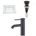 thumbnail image 1 of American Imaginations 25-in. W 1 Hole Ceramic Top Set In White Color - Overflow Drain Incl. AI-29918, 1 of 9