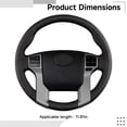 thumbnail image 4 of Compatible with Toyota Prado Steering Wheel Cover, Custom Fit Leather Wrap with Red Carbon Fiber Pattern, Hand Stitched Interior Accessory, Sport Design Grip Enhancement for Land Cruiser Prado, 4 of 5