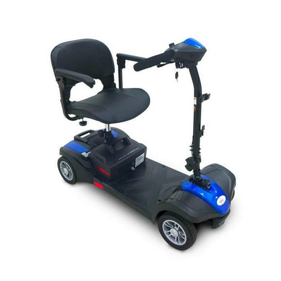 EV Rider MiniRider Lite 4-Wheel Mobility Scooter with Basket, 12Ah Battery, Swivel Seat - Weight Capacity 280Lbs