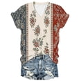 thumbnail image 7 of Oversized 4Th of July Shirts Women Independence Day Print Patriotic Short Sleeve Casual Summer Tees, 7 of 7