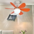 thumbnail image 4 of Lámpara de Ventilador de Techo Remota Likrtyny 30W Naranja, 4 of 7