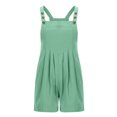 thumbnail image 5 of REALiKUN Summer Rompers for Women Dressy Casual Wide Leg Short Jumpsuits with Pockets Button Down Loose Overall Shorts, 5 of 6