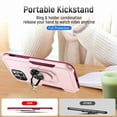 thumbnail image 2 of Dteck for iPhone 13 Case with Ring Stand Cover,Hybrid Shockproof Impact-Resistant Bumpers Protective with Built-in Ring Stand Ring Kickstand for Apple iPhone 13 (Pink/Rosegold), 2 of 8