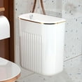 thumbnail image 4 of Strong Load-bearing Enlarge Caliber Hanging Trash Bin with Lid Punching Free Kitchen Large Capacity Wall Mounted Garbage Can, 4 of 7