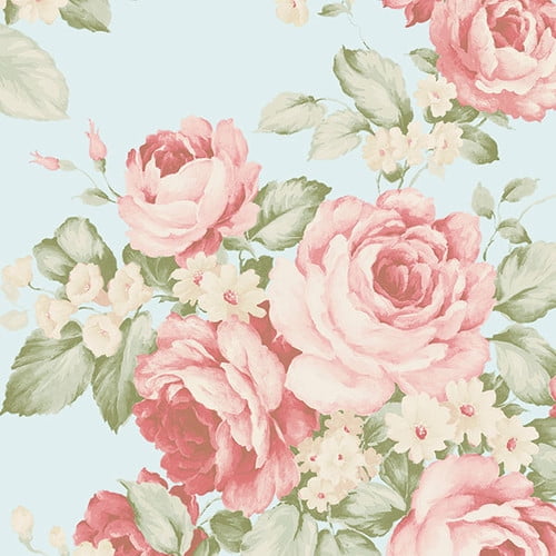 Norwall Wallcoverings Inc Abby Rose III 32.7' x 20.5'' Grand Floral Wallpaper Roll