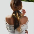 thumbnail image 5 of Gaeub Luxurious Gold Flow Printed Silk Feeling Scarf ， Satin Head Scarf for Women,Silk Neck Scarf,Scarves,ashion Silky Satin Headscarf Wrap, Neck Scarves For Handbag Accessories, 5 of 6