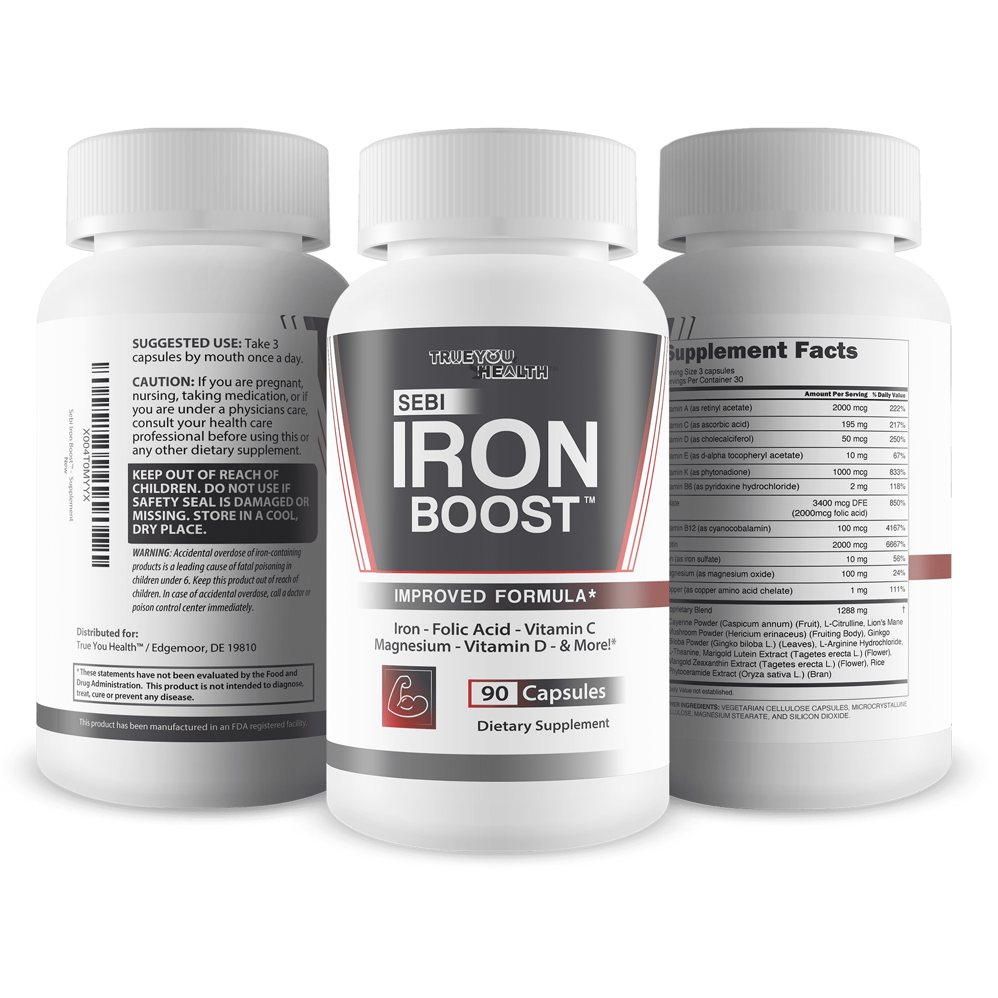 Sebi Iron Boost - Our Best Iron Boost Supplement - Iron Boost Capsules
