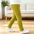 thumbnail image 5 of Hurxie Girls Ribbed Jersey Leggings Kids Warm Footless Tights Ruffles Knit Pants, 5 of 7