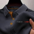 thumbnail image 4 of SOOMLON Dress Shirts for Men Short Sleeve Big and Tall Button Lapel Shirt Cooling Stretchy Pullover Travel Work Wear, 4 of 6