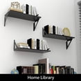 thumbnail image 3 of Hyper Tough 6 in. x 15 3/4 in. Modern Black Laminated Wood Shelf Kit, 3 of 13