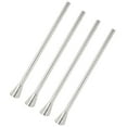 thumbnail image 3 of Pailles Réutilisables en Acier Inoxydable avec Cuillère pour Cocktails et Boissons Glacées 4 Pcs Argent, 3 of 9