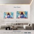 thumbnail image 4 of Elephant Stock Black Jesus I Wall Art - Horizontal Multi Panel Canvas - Living Room Wall Decor - Religion And Spirituality Multi Panel - Blue And Pink Decor - 65" x 42", 4 of 8