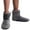 Gray, variant on Women Solid Color Super Soft Cozy House Booties Socks Slippers w/ Sherpa Lining, Navy, Medium / Large, 1 Pair