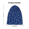 thumbnail image 4 of Honeii Nautical Anchors Print Kids Knit Beanie Watch Hat ,Knit Cap for Boys and Girls, 4 of 7