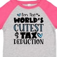 thumbnail image 4 of Inktastic I'm the World's Cutest Tax Deduction Blue Hearts Boys or Girls Toddler T-Shirt, 4 of 5