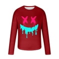 thumbnail image 4 of PNTUTB Stylish Men's Printed Crew Neck Design Comfortable Long Sleeve Top for Fall/Winter, 4 of 5