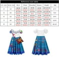 thumbnail image 2 of HAWEE Girls Dress Costume Princess Cosplay Dress Print Skirt Sets with Bag for Child, 2 of 6