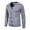 Gray, variant on Men's Coat Plus Size Solid Color Long Sleeve Cardigan Pocket Button Knit Sweater Jacket Gray 3XL