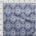 thumbnail image 3 of oneOone Silk Tabby Dusty Blue Fabric Floral Diy Clothing Quilting Fabric Print Fabric By Yard 42 Inch Wide, 3 of 4