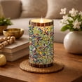 thumbnail image 3 of 3" x 6" Speckled Stucco Pacific Accents Flameless Candle with Moving Flame, 3 of 5