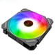 thumbnail image 4 of Ventilador de refrigeración para chasis de ordenador de sobremesa, 12 cm, velocidad ajustable, LED, luminoso, silencioso, RGB, 4 of 6