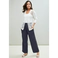 thumbnail image 4 of Jessica London Women's Plus Size Chambray Wide Leg Pant, 4 of 4