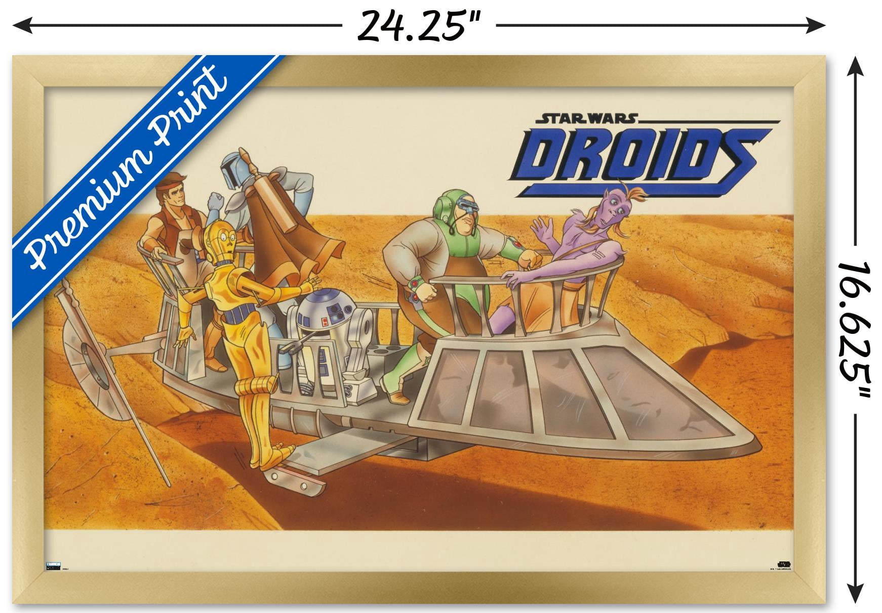 Star Wars: Droids - Desert Wall Poster, 14.725" x 22.375", Framed